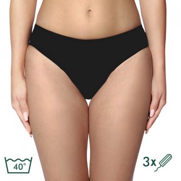 Menstrualne bikini kopalke črne (Maja)